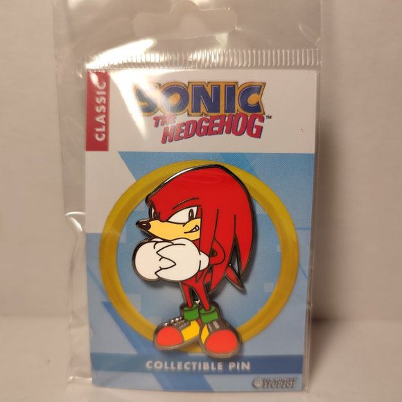 Knuckles The Echidna Enamel Pin Sonic the Hedgehog Official Collectible Brooch - Picture 3 of 3